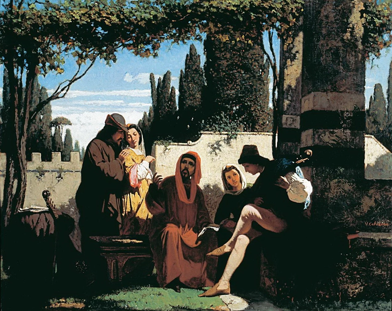I novellieri fiorentini del XIV secolo - Galleria d'arte moderna, Firenze